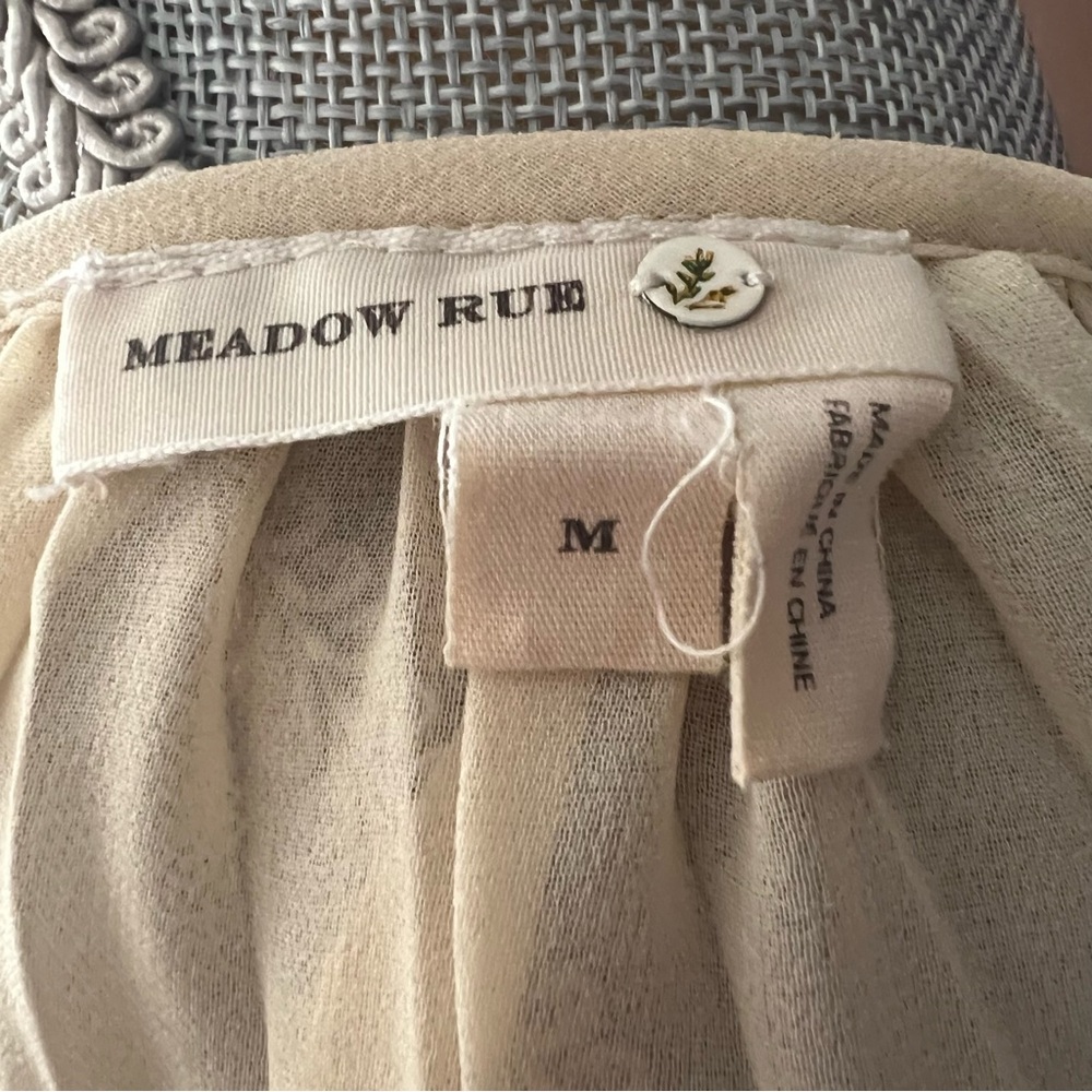 Meadow Rue Pleated Sheer Flyaway Blouse - Picture 11 of 12